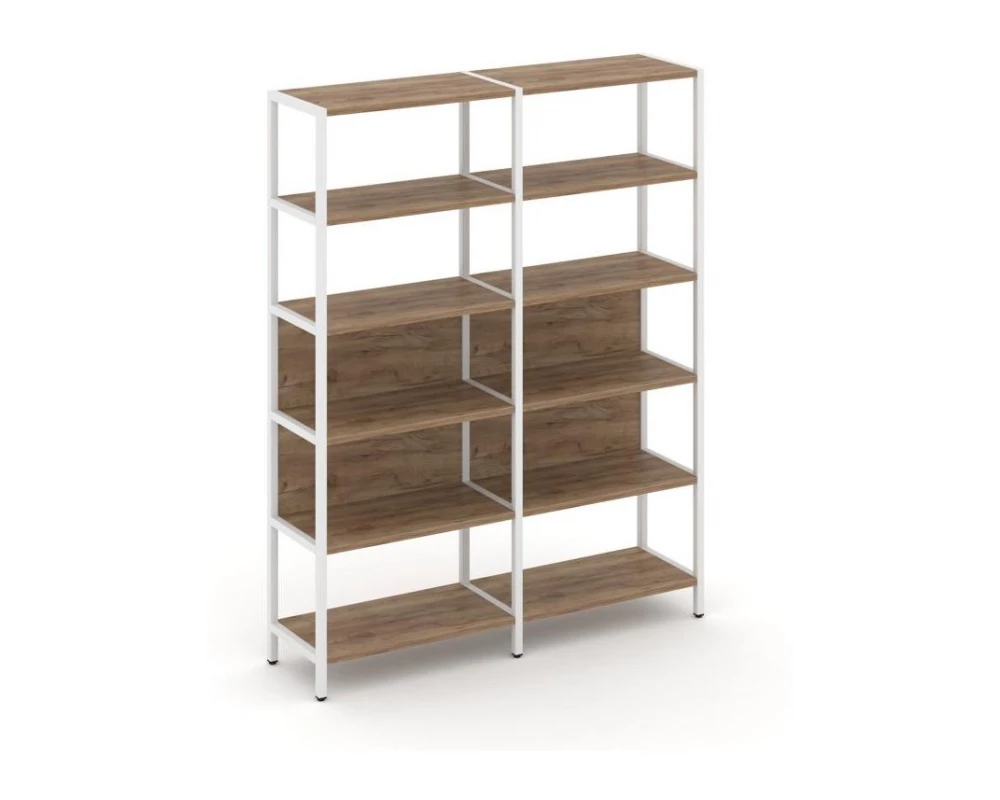 Двухсекционный стеллаж пятиярусный 1590х400х1980 Shelf System