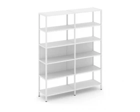 Двухсекционный стеллаж пятиярусный 1590х400х1980 Shelf System images