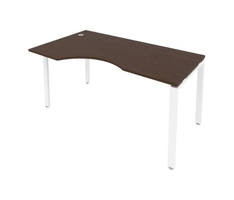 Стол криволинейный левый на П-образном м/к 160x90x75 Метал Систем / Metal System