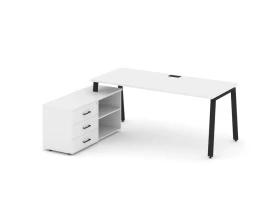 Стол письменный с греденцией левой на А-образном каркасе 1980x1480x750 Стайл Проджект Директ / Style Project Direct images