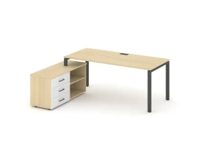 Стол письменный с греденцией левой на П-образном каркасе 1780x1580x750 Стайл Проджект Директ / Style Project Direct images