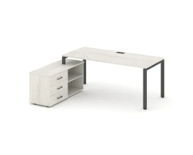 Стол письменный с греденцией левой на П-образном каркасе 1980x1580x750 Стайл Проджект Директ / Style Project Direct images