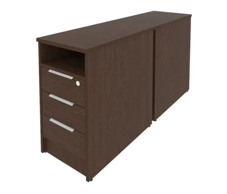 Тумба приставная двойная (может являться опорным элементом) 41,2x147,5x75 Метал Систем / Metal System