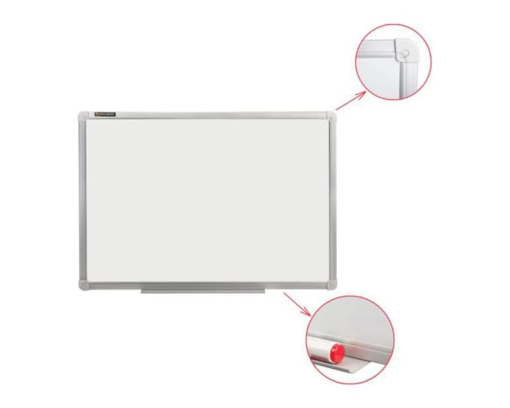 Доска магнитно маркерная BRAUBERG стандарт 120х180 алюминиевая рамка