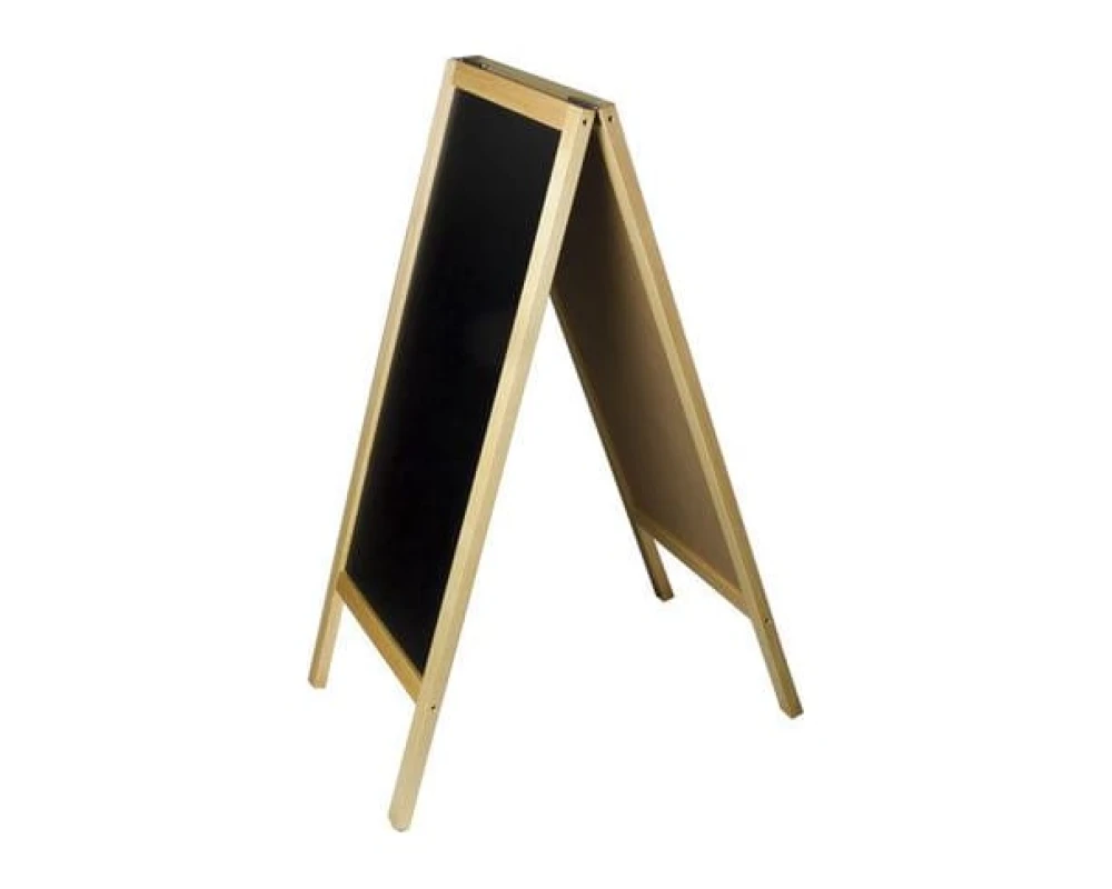 Доска штендер магнитно маркерная и для мела STAFF двусторонняя 54х109