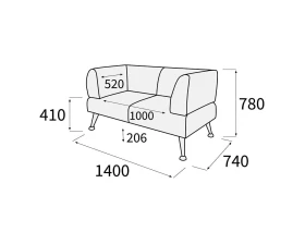 Диван 2-х местный Вейт images