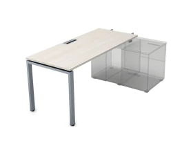 Стол рабочий прямолинейный для крепления на тумбу, начальный (1600*700*750) СПН-П.974 GLOSS images