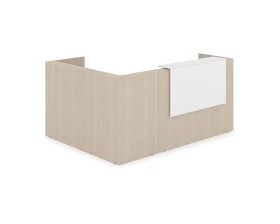 Комплект Ресепшн с фартуком ЛДСП (2344*1777*1161) (без подсветки) 1КР-ДС.102 ЛАУНЖ / LOUNGE images