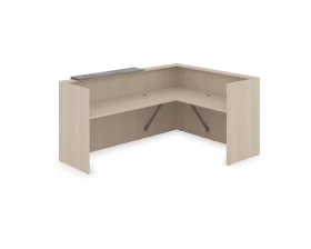 Комплект Ресепшн с фартуком ЛДСП (2344*1777*1161) (без подсветки) 1КР-ДС.102 ЛАУНЖ / LOUNGE images