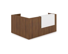 Комплект Ресепшн с фартуком ЛДСП (2344*1777*1161) (без подсветки) 1КР-ДС.102 ЛАУНЖ / LOUNGE images