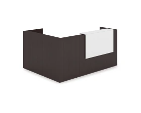 Комплект Ресепшн с фартуком ЛДСП (2344*1777*1161) (без подсветки) 1КР-ДС.102 ЛАУНЖ / LOUNGE images