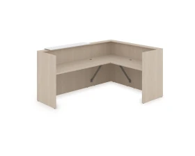 Комплект Ресепшн с фартуком ЛДСП (2344*1777*1161) (с подсветкой) 1КР-ДС.102.1 ЛАУНЖ / LOUNGE images