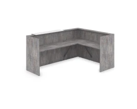 Комплект Ресепшн с фартуком ЛДСП (2344*1777*1161) (с подсветкой) 1КР-ДС.102.1 ЛАУНЖ / LOUNGE images