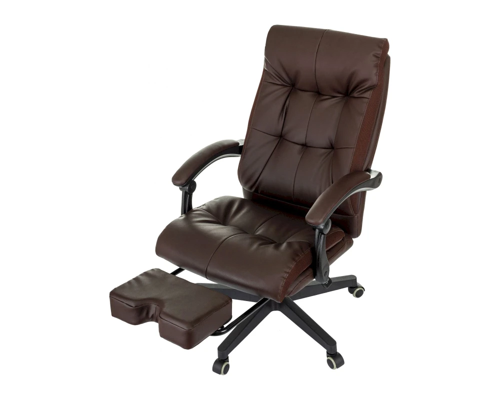 Кресло Бюрократ CH-824MSG-BF Экокожа, Коричневый
