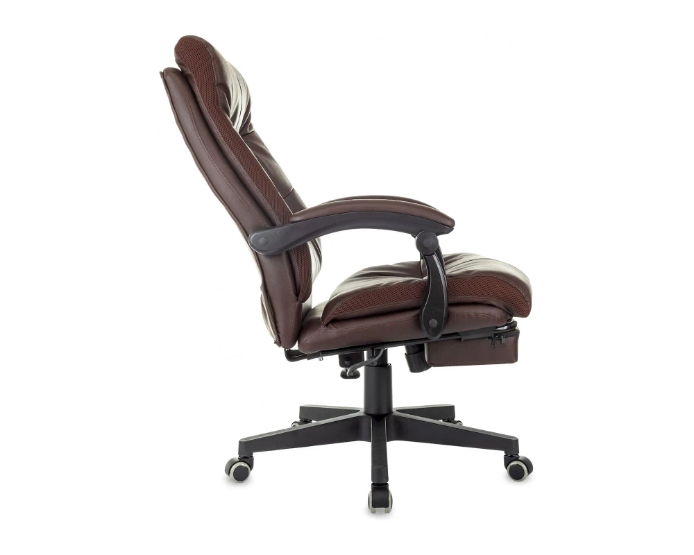 Кресло Бюрократ CH-824MSG-BF Экокожа, Коричневый