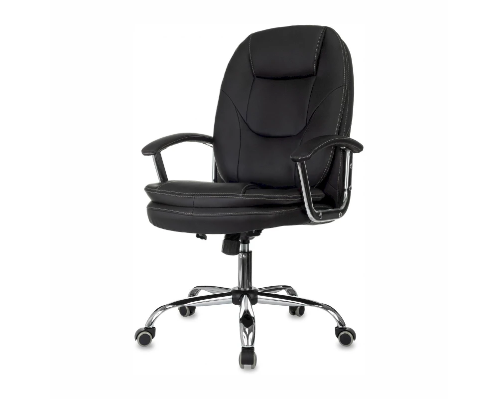Кресло Бюрократ CH-868SL Экокожа, Черный