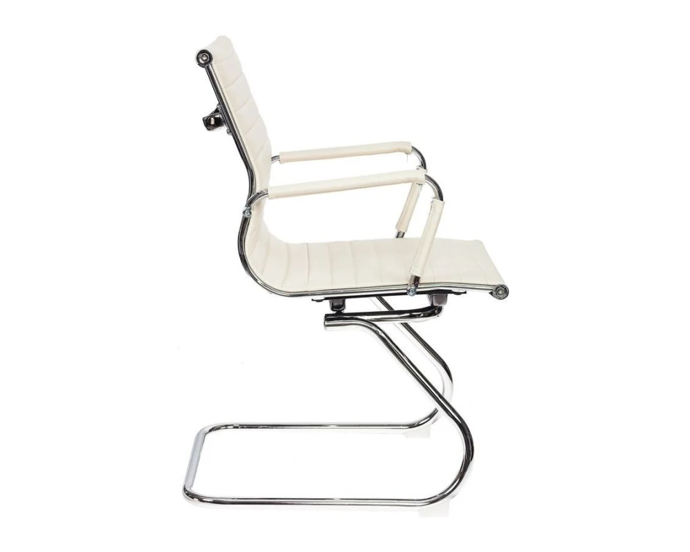 Кресло Бюрократ CH-883-LOW-V Экокожа, Слоновая кость