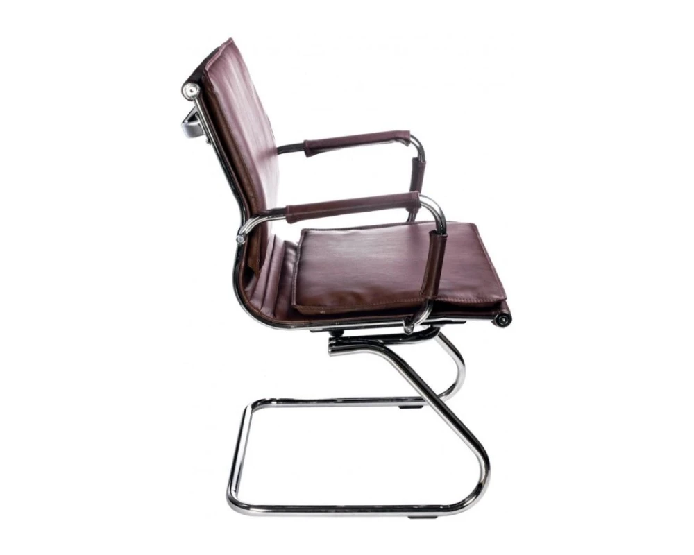 Кресло Бюрократ CH-993-LOW-V Экокожа, Коричневый