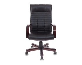 Кресло Бюрократ KB-10WALNUT Экокожа, Черный images