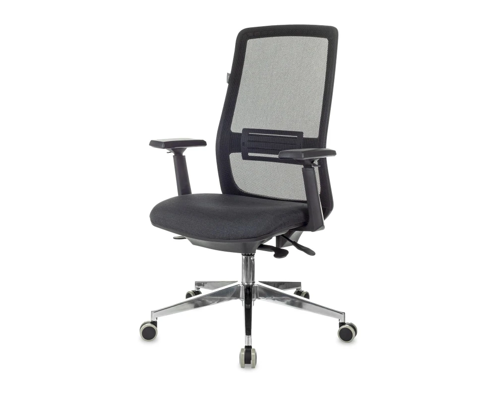 Кресло Бюрократ MC-915 Сетка/ Ткань, Черный