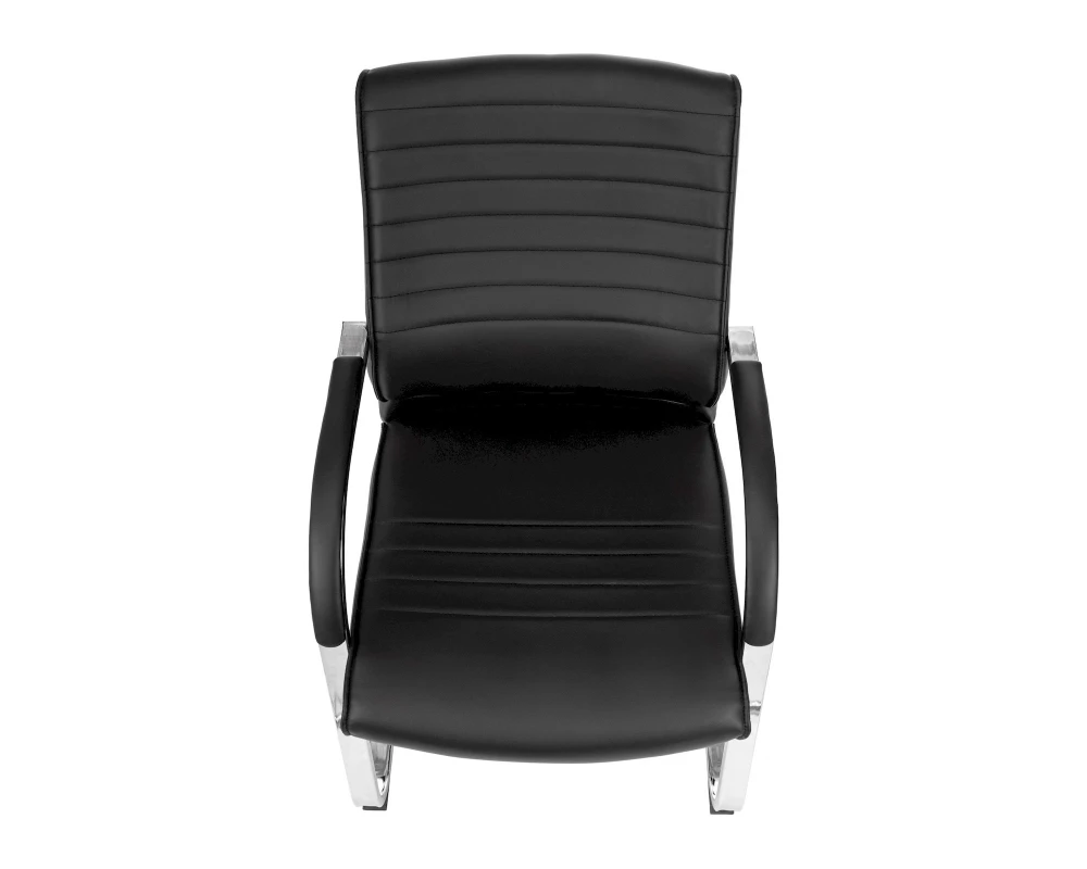 Кресло Бюрократ T-8010-LOW-V Экокожа, Черный