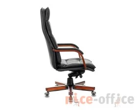 Кресло Бюрократ T-9927WALNUT Натуральная кожа, Черный images