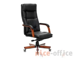 Кресло Бюрократ T-9927WALNUT Натуральная кожа, Черный images