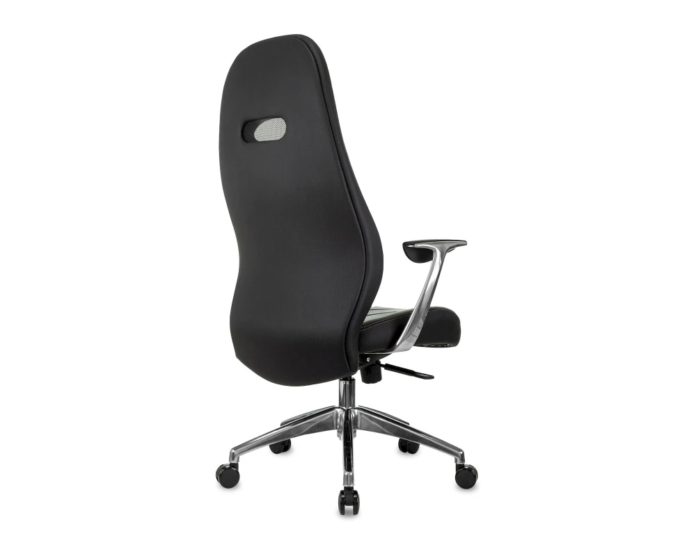 Кресло Бюрократ ЗЭН / ZEN Натуральная кожа, Черный