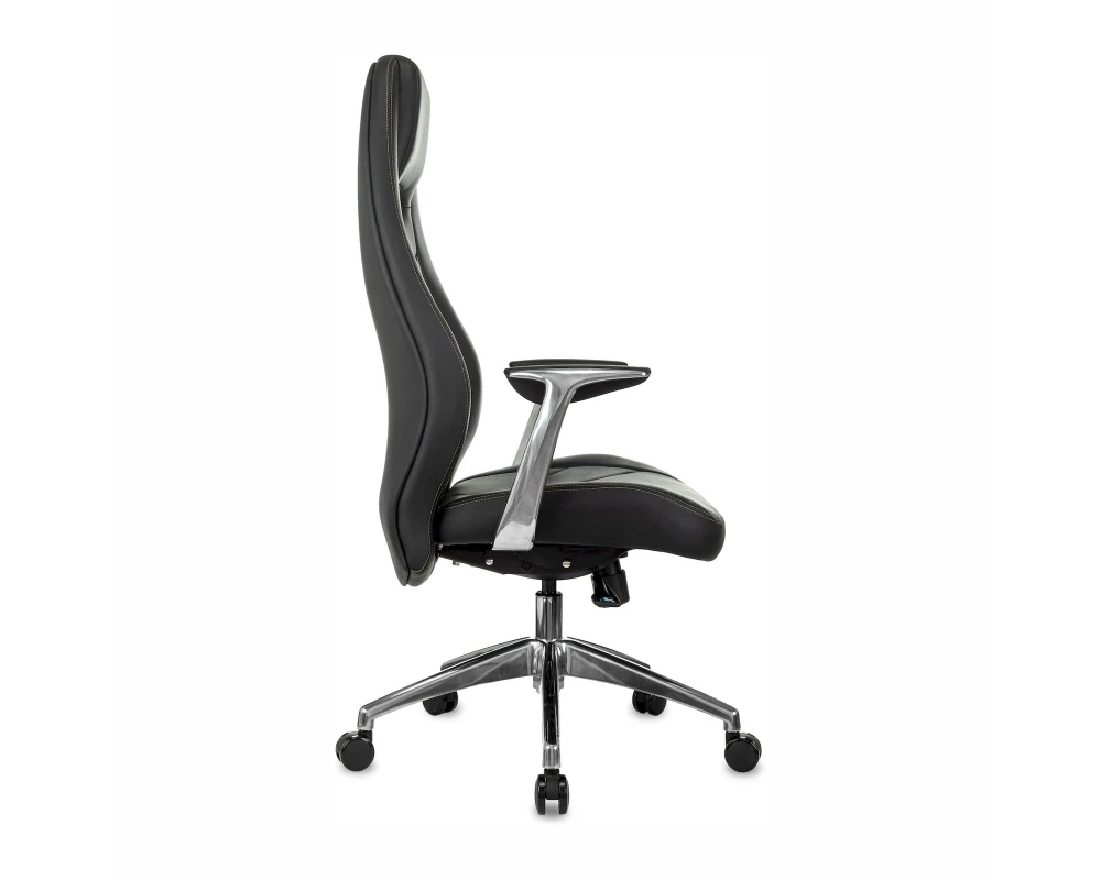 Кресло Бюрократ ЗЭН / ZEN Натуральная кожа, Черный