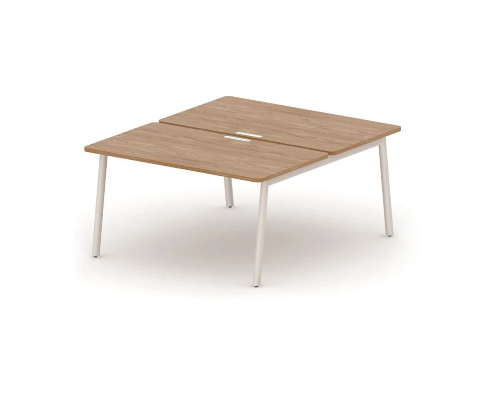 Бенч-система прямая на 2 места с кабель-каналом 140х163х73,5 Accord