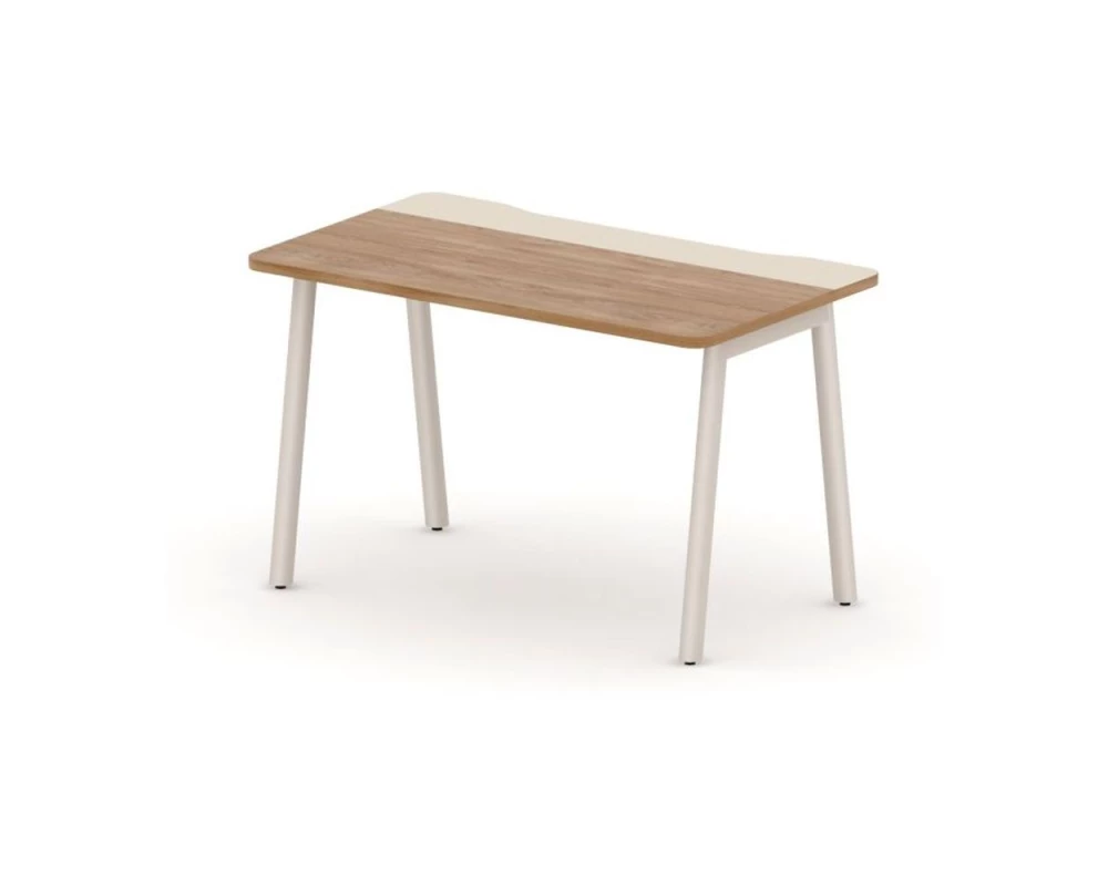 Стол прямой на металлокаркасе с вырезным кабель-каналом 120х70х73,5 Accord