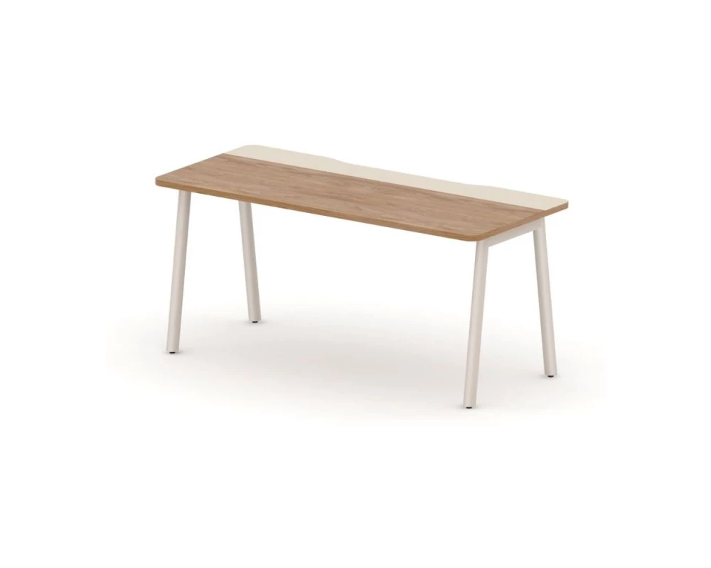 Стол прямой на металлокаркасе с вырезным кабель-каналом 160х70х73,5 Accord