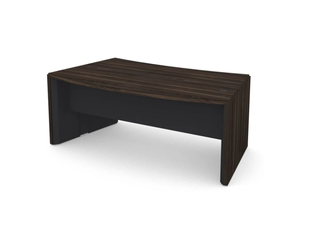 Стол руководителя радиальный левый 193,3х107,3х75,3 Vegas (df) Дуб монтенегро/Антрацит