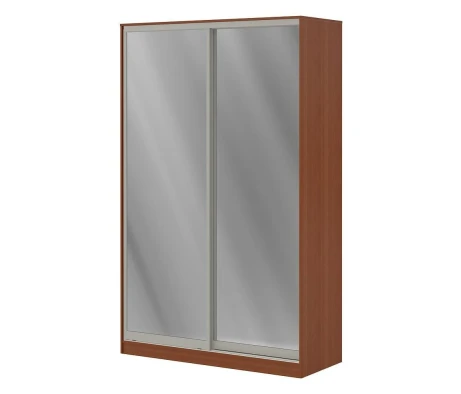 Шкаф купе 1,2 м с двумя зеркальными дверями ПК-ШК-КМШ240Х120СЗ2-В1 Лидер
