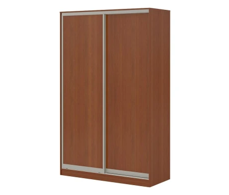 Шкаф купе 1,5 с двумя дверями из ЛДСП ПК-ШК-КМШ240Х150Д2-В1 Лидер