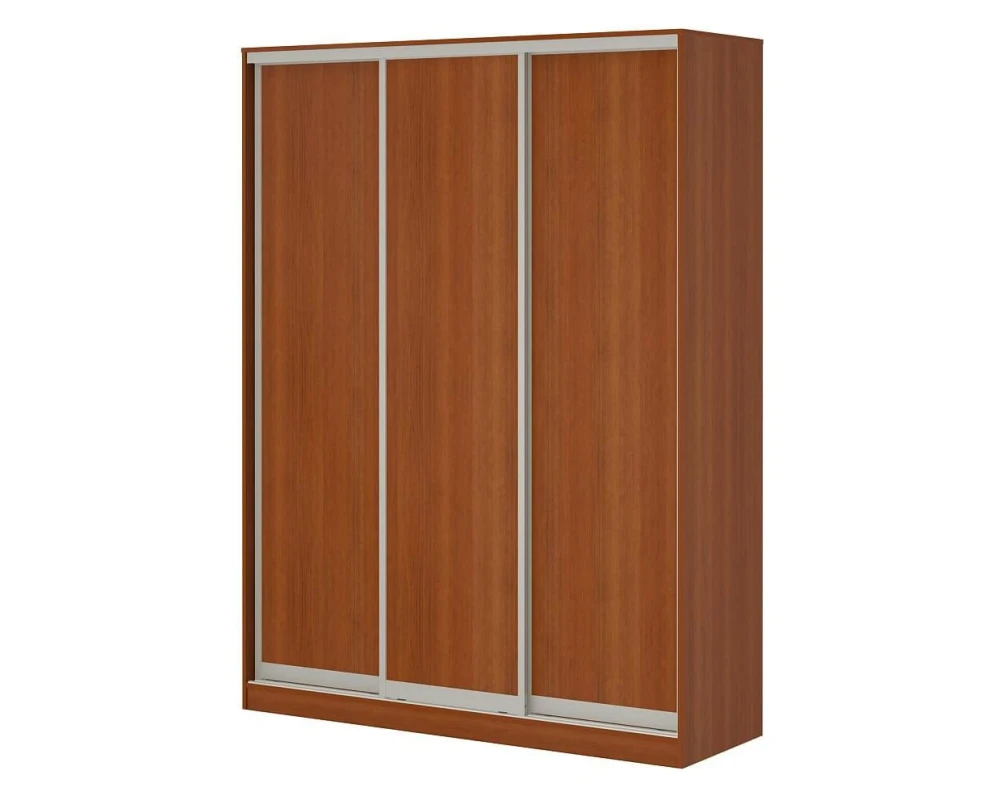 Шкаф купе 1,8 с тремя дверями из ЛДСП ПК-ШК-КМШ240Х180Д3-В1 Лидер