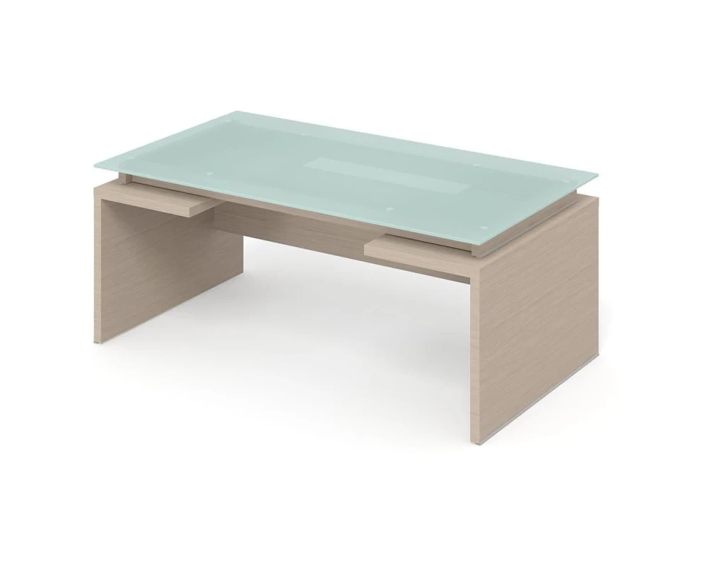 Стол руководителя ПК-ДПК-СТ180Х100СМ/Д-В7 Дипломат-кристалл