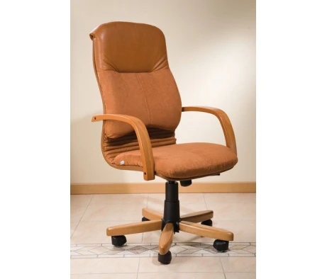 Кресло МАРА П, кожа, дерево