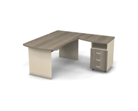 Рабочее место с тумбой правое 160x160x74 Berlin images