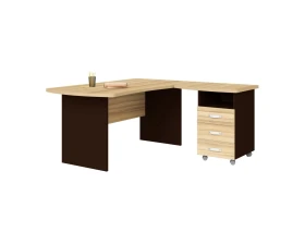 Рабочее место с тумбой правое 160x160x74 Berlin images