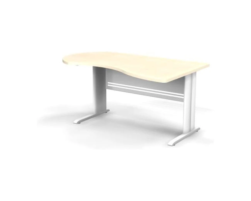 Стол асимметричный левый на L образном каркасе 160x100x74 Berlin