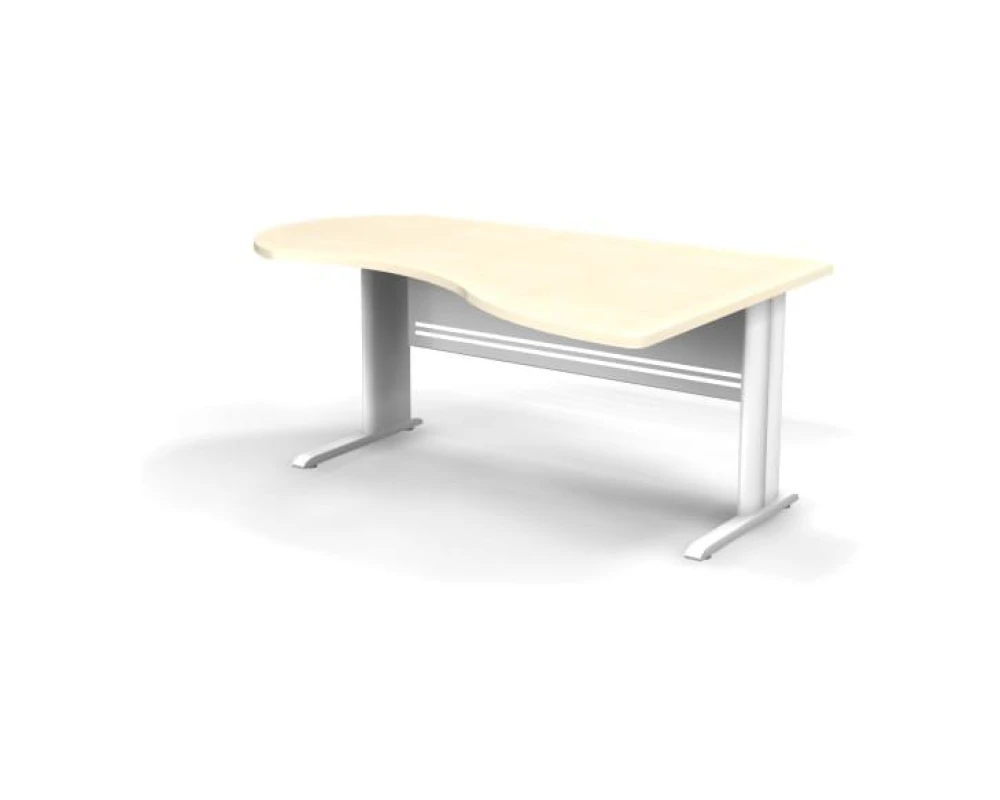 Стол асимметричный правый на L образном каркасе 180x120x74 Berlin