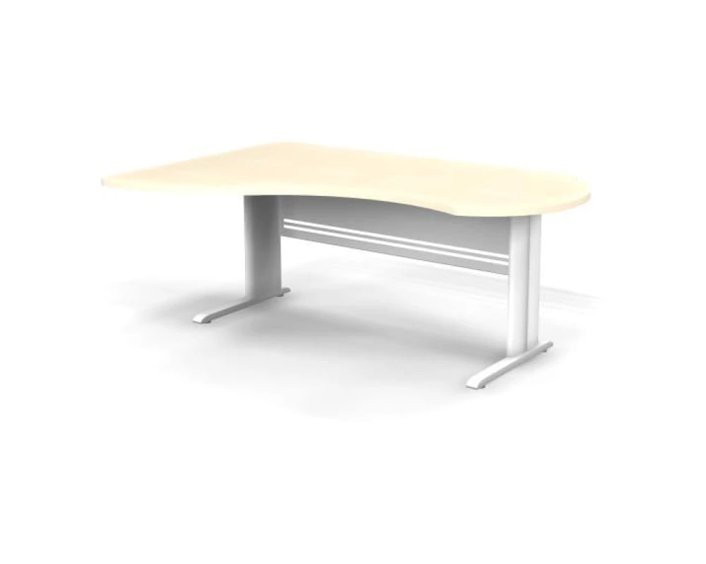 Стол асимметричный левый на L образном каркасе 180x120x74 Berlin