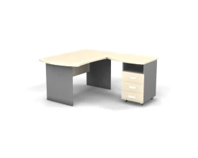 Рабочее место с тумбой правое 140x160x74 Berlin images