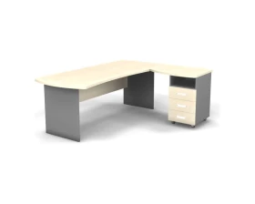 Рабочее место с тумбой правое 200x160x74 Berlin images