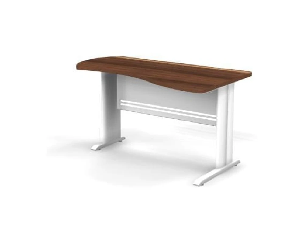 Стол асимметричный левый на L образном каркасе 140x80x74 Berlin