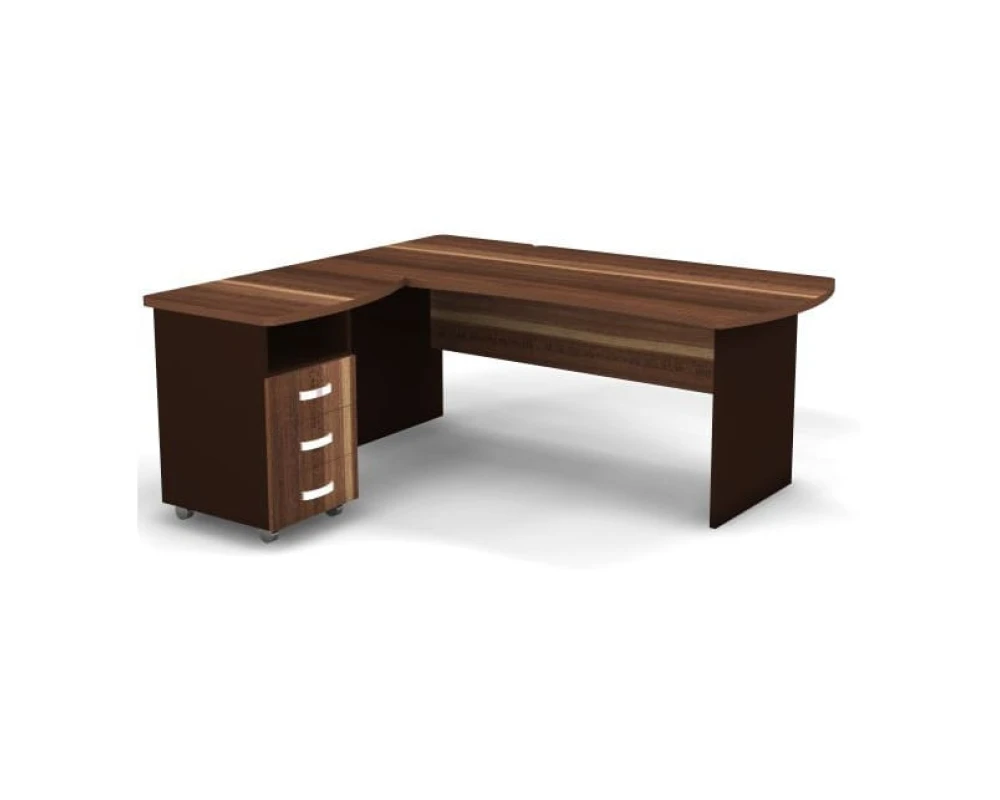 Рабочее место с тумбой левое 180x160x74 Berlin