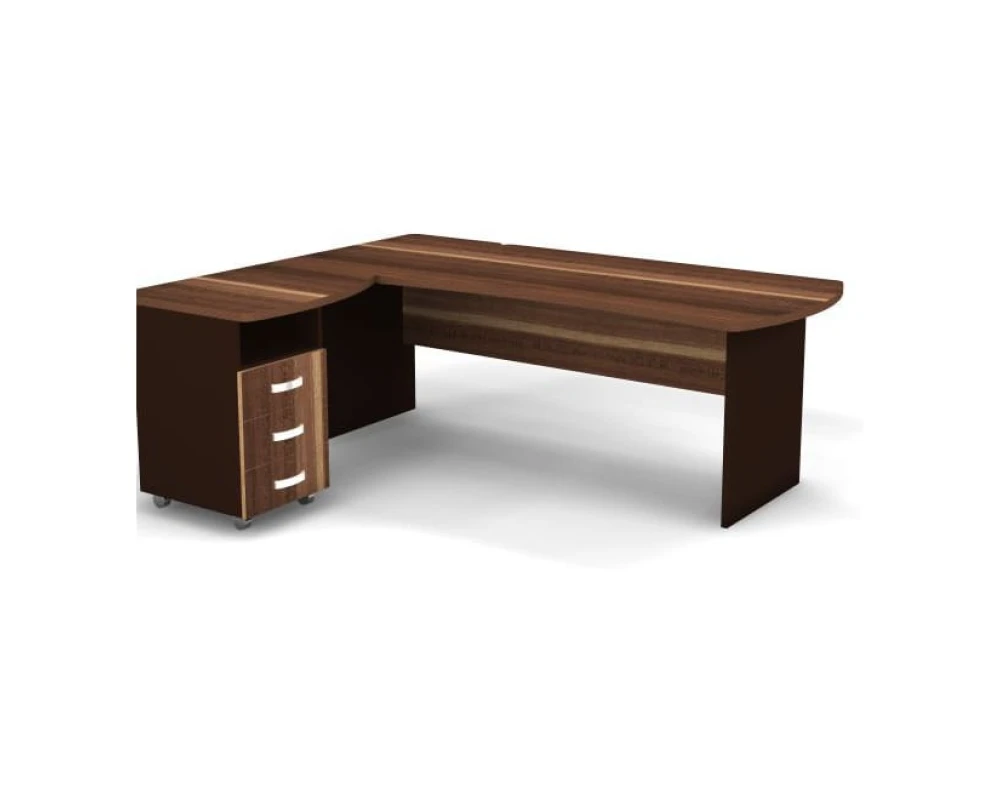 Рабочее место с тумбой левое 200x160x74 Berlin