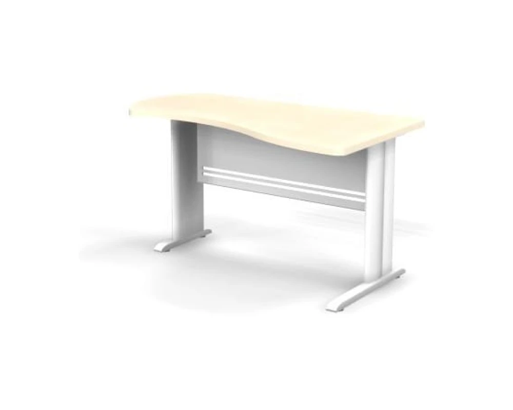 Стол асимметричный левый на L образном каркасе 140x80x74 Berlin