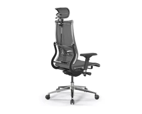 Кресло METTA M B2-14D M26.B32.G25.W03 Сетка/Экокожа, Серый/Темно-серый images